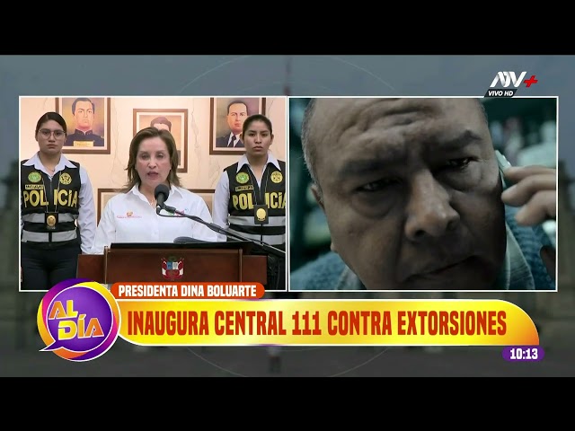 ⁣Presidenta Dina Boluarte inaugura ‘Central 111 contra extorsiones’