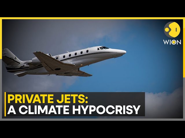 ⁣Elite Air Travel Fuels Climate Crisis | Can Climate Agendas Survive Private Jet Culture? | WION