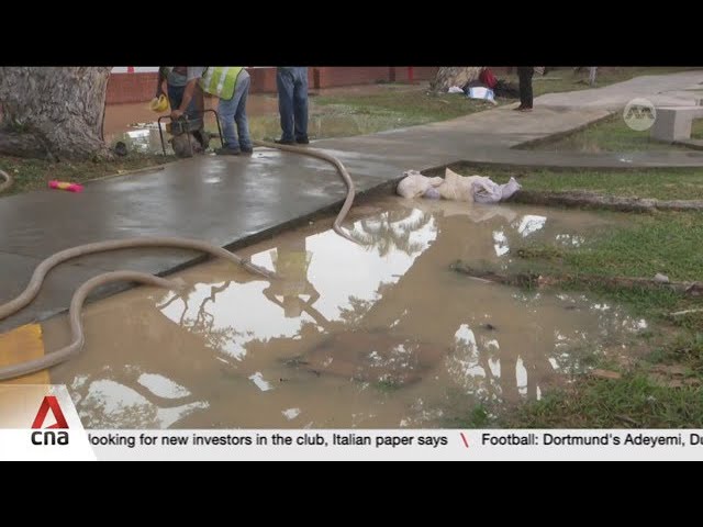 ⁣Parts of Marine Parade flooded for hours due to damaged water pipe, repair works ongoing