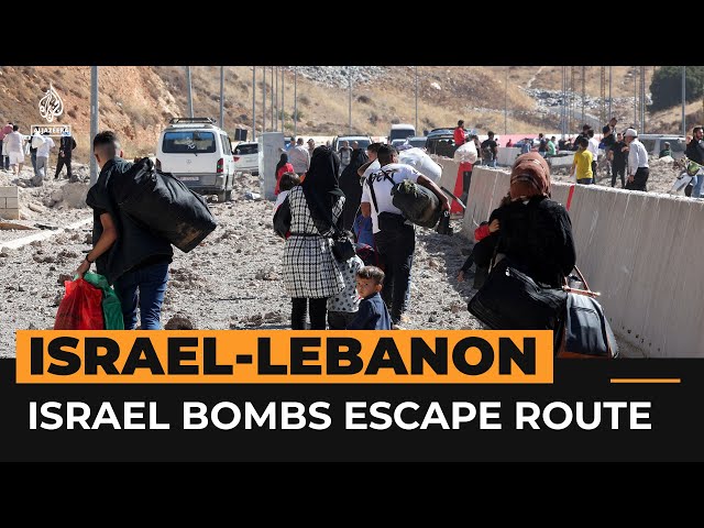 ⁣Israel cuts off main Lebanon-Syria road | Al Jazeera Newsfeed