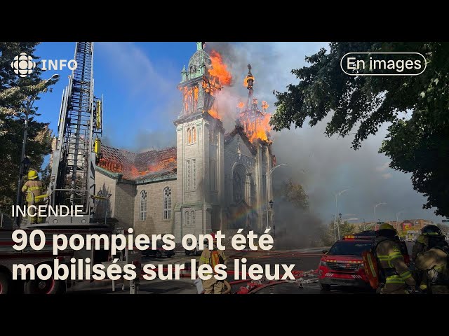 ⁣L’église Notre-Dame-des-Sept-Allégresses détruite par les flammes