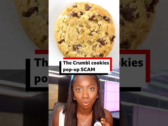 ⁣The Crumbl cookies pop-up scam explained. #Crumbl #BBCNews