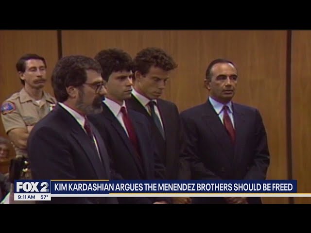 ⁣Kim Kardashian visits the Menendez brothers in prison