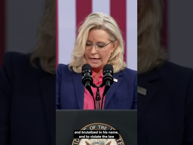 ⁣Liz Cheney endorses Harris, talks Trump and Harris