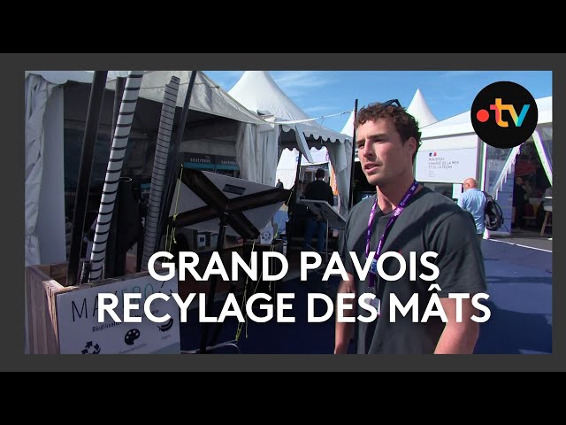 ⁣Grand Pavois : recyclage des mâts de planche à voile