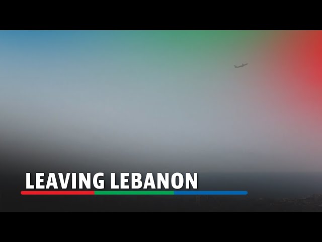 ⁣Evacuation planes fly foreign nationals out of Lebanon