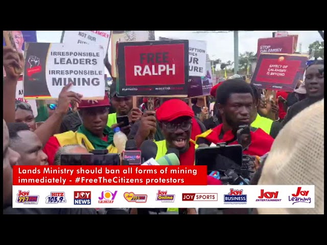 ⁣Lands Ministry should ban all forms of mining immediately   #FreeTheCitizens protestors