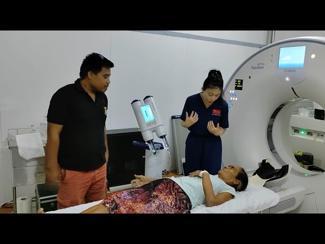 ⁣High-pressure injector for enhanced CT donated by China put into use in Kiribati