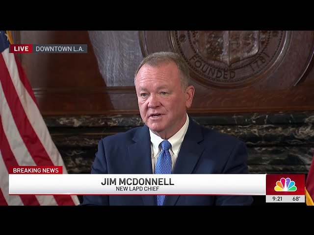 ⁣Former Los Angeles County Sheriff Jim McDonnell named LAPD chief