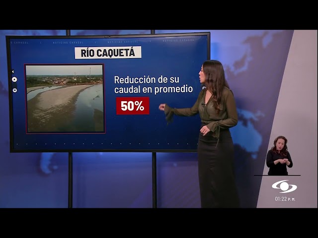 ⁣Río Amazonas, Putumayo y Caquetá, gravemente afectados por la sequía