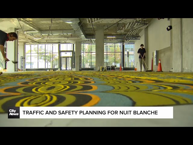 ⁣Traffic and safety planning for Nuit Blanche