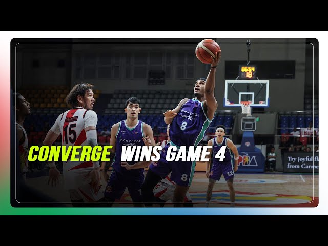 ⁣Converge thwarts San Miguel to force Game 5 in PBA quarterfinals