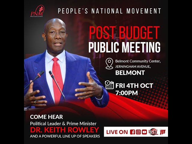 ⁣PNM’s Post-Budget Public Meeting - Friday October 4th 2024