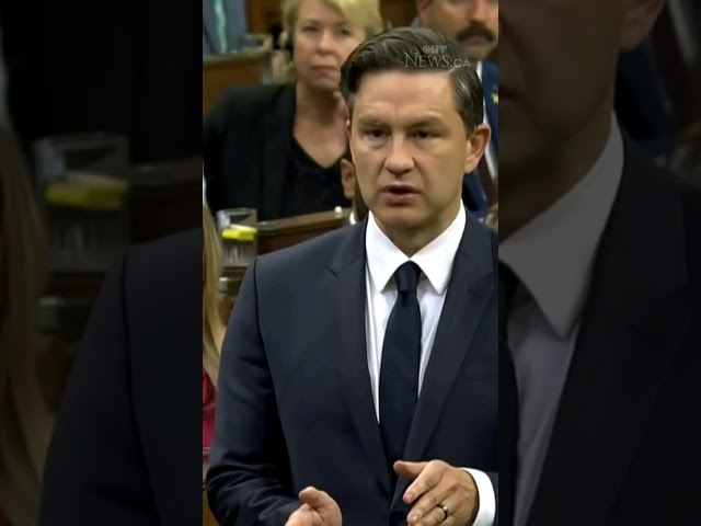 ⁣Poilievre demands bail reform after Toronto officer shot