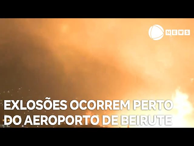 ⁣Explosões são registradas próximas ao aeroporto de Beirute