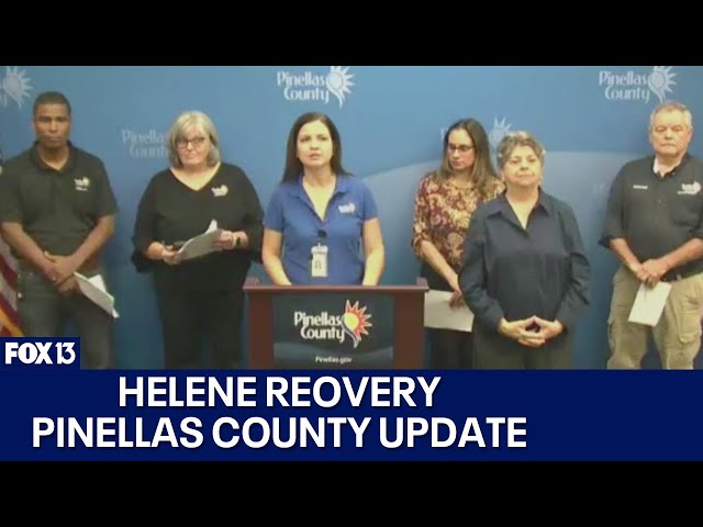 ⁣Hurricane Helene: Pinellas County update on recovery