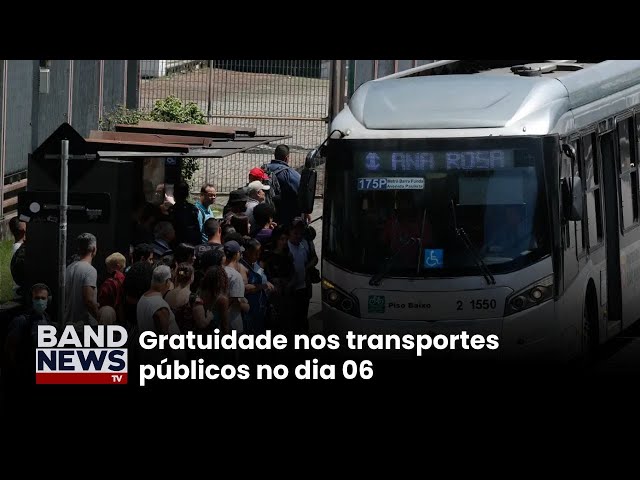 ⁣SP tem transporte metropolitano gratuito no domingo | BandNewsTV