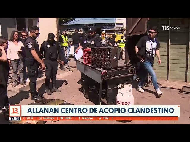 ⁣Decomisan carros de comida callejera en Estación Central: allanaron centro de acopio clandestino