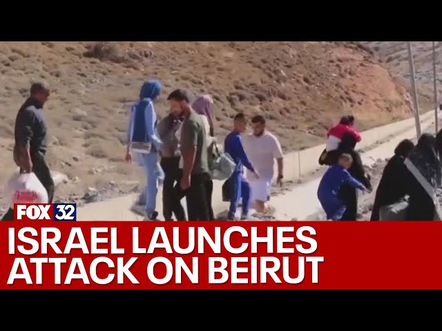 ⁣Israel launches heavy attack on Beirut