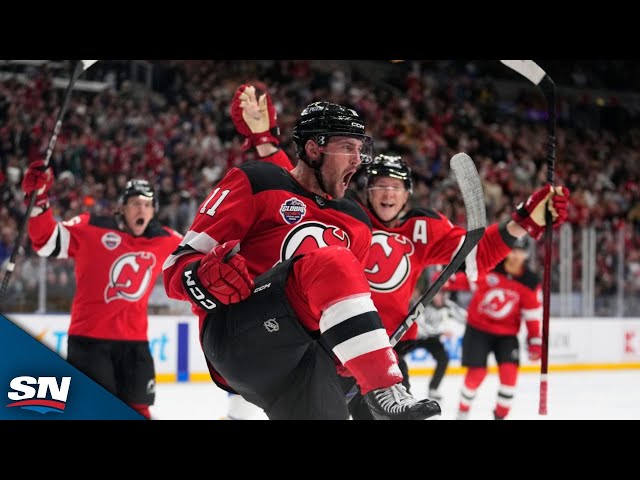 ⁣Devils Pounce On Sabres' Turnover As Stefan Noesen Pots First Goal Of 2024-25 NHL Season