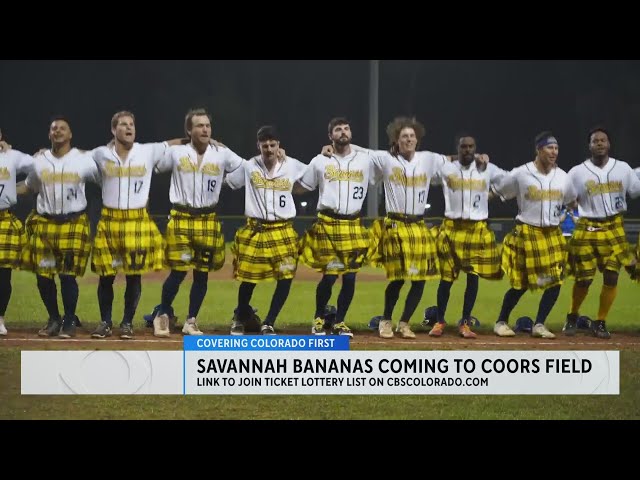 ⁣Savannah Bananas announce they'll play games at Coors Field in Denver