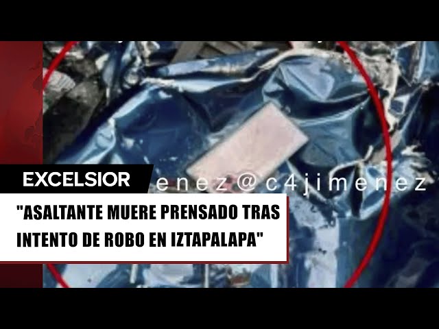 ⁣Filtran qué llevaba asaltante prensado en CDMX, ¿iba preparado?