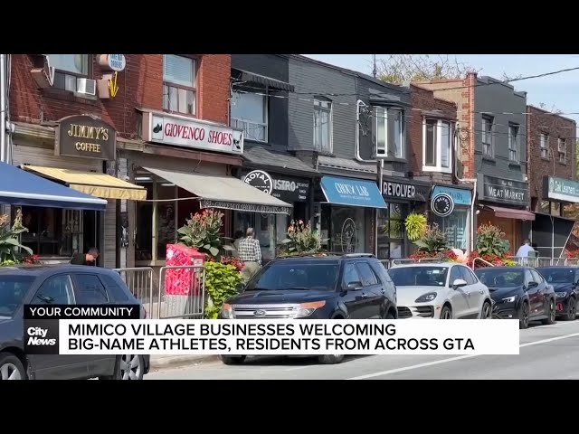 ⁣Mimico Village businesses welcome athletes, residents from across GTA