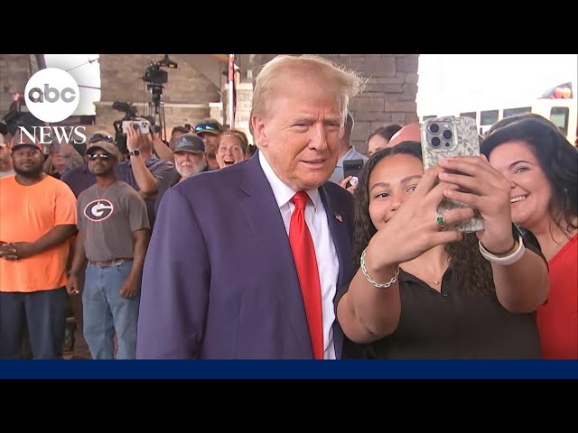 ⁣Trump discusses Hurricane Helene recovery with Georgia governor