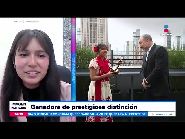 ⁣La mejor estudiante del mundo, "Ángela Olazarán Laureano" | Noticias con Crystal Mendivil