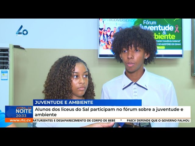 ⁣Alunos dos liceus do Sal participam no fórum sobre a juventude e ambiente