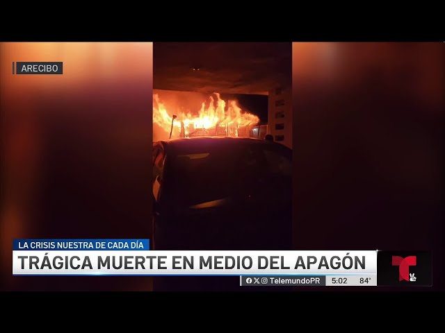 ⁣Anciana muere tras incendiarse generador eléctrico en medio de apagón