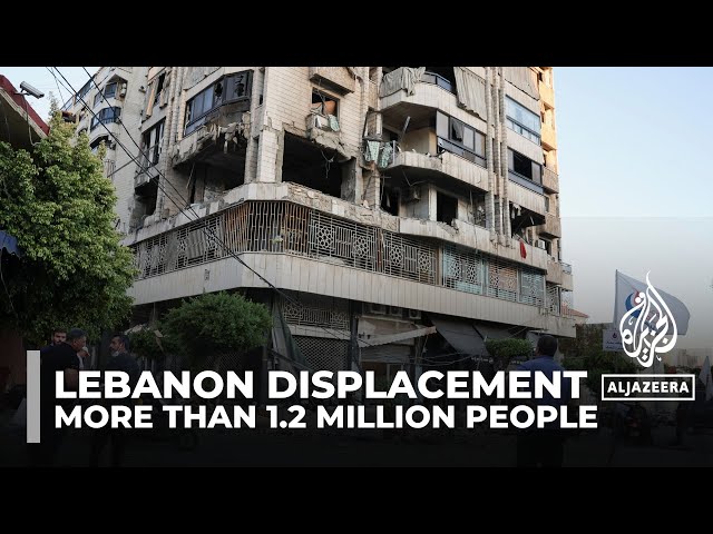 ⁣Lebanon displaced: More than 1.2 million people forced from homes