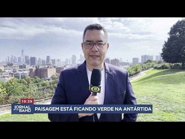 ⁣Aquecimento global gera mudança drástica na paisagem da Antártica