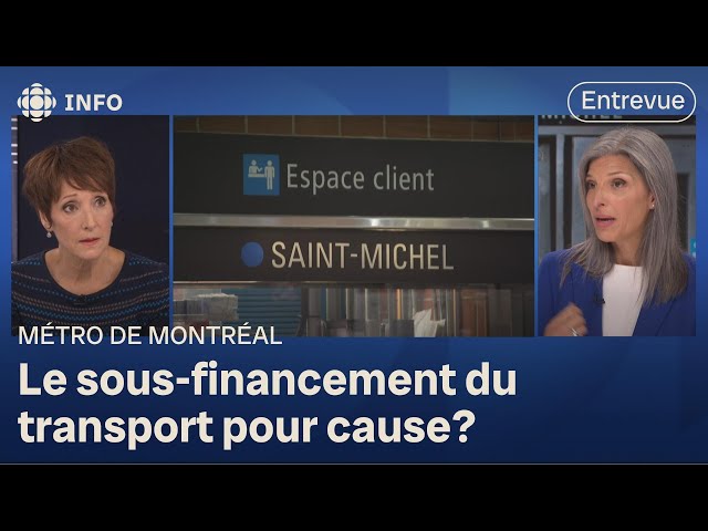 ⁣Fermeture de trois stations de métro : entrevue la directrice générale de la STM