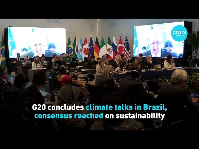 ⁣G20 concludes climate talks in Brazil, consensus reached on sustainability