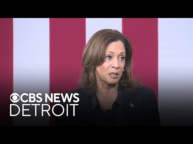 ⁣Harris returns to Michigan with campaign stops in Redford, Flint