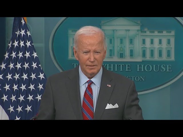 ⁣Biden speaks as Israel-Hamas war nears one year