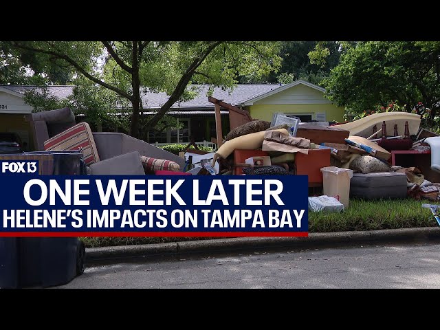 ⁣Hurricane Helene's impacts one week later