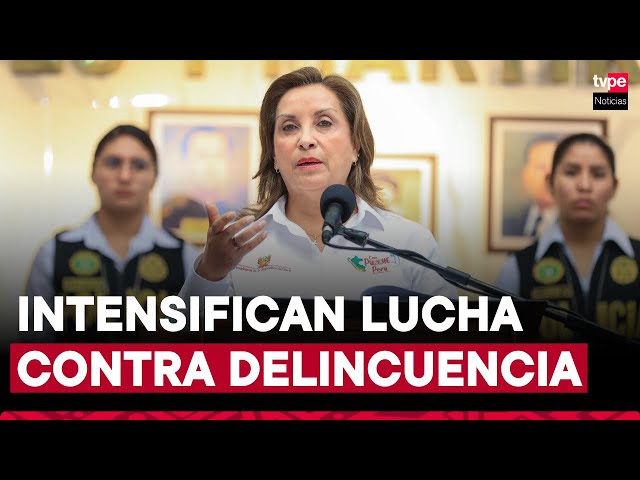 ⁣Presidenta Dina Boluarte: "La extorsión tiene las horas contadas"