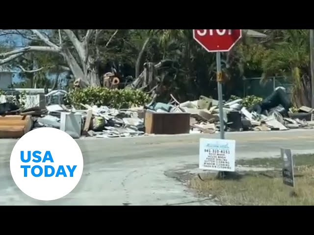 ⁣Helene cleanup efforts continue in Florida | USA TODAY