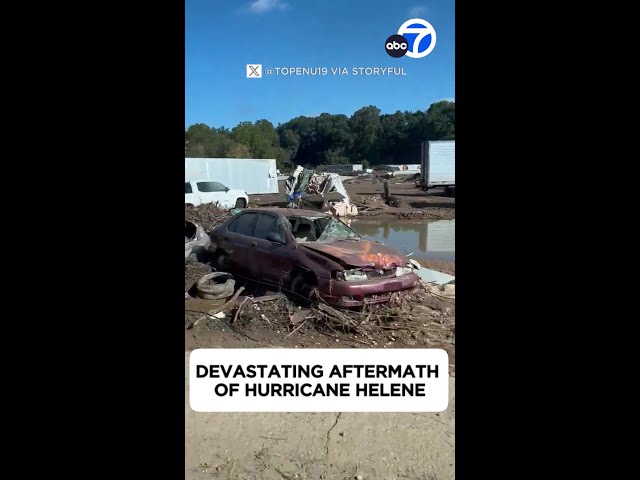 ⁣Devastating aftermath of Hurricane Helene