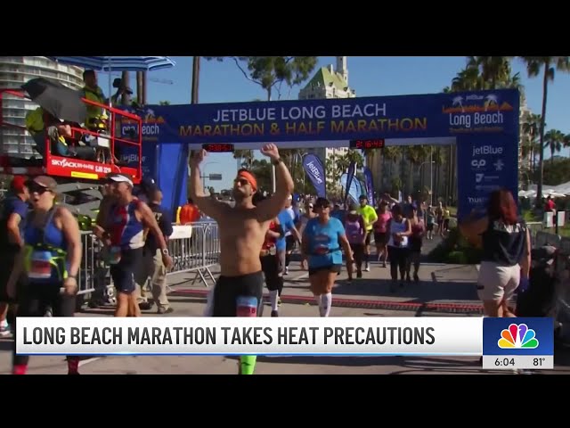 ⁣Long Beach Marathon runners expected to brave heat wave