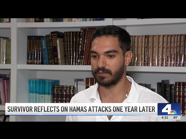 ⁣Survivor reflects on Hamas attacks one year later