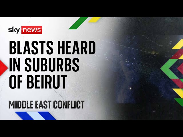 ⁣Watch live: Blasts heard after Israeli military tells part of Beirut to 'evacuate immediately&#