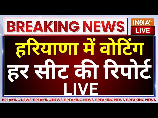 ⁣Haryana Voting LIVE: हरियाणा में वोटिंग हर सीट की रिपोर्ट | BJP | Congress | AAP