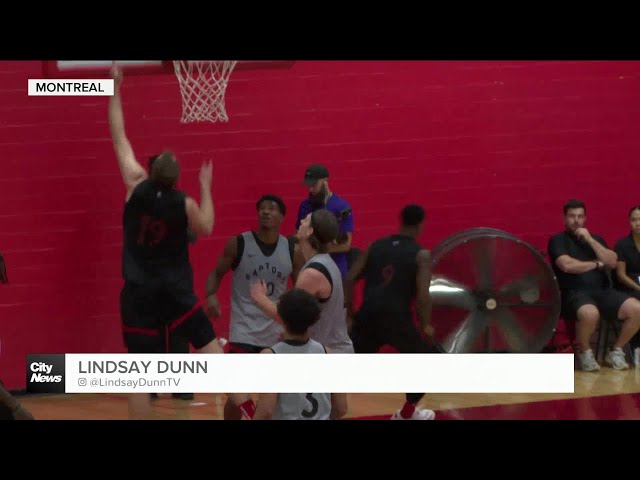 ⁣Raptors host open practice in Montreal