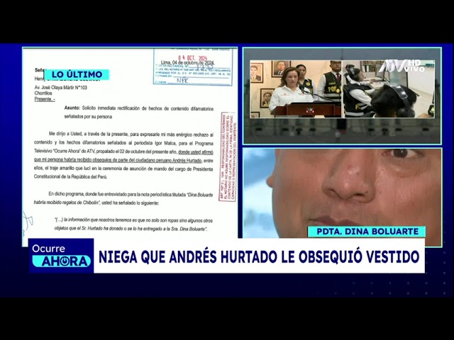 ⁣Dina Boluarte: esta es la carta notarial que le envió a Henry Shimabukuro