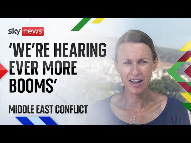 ⁣'We have just been hearing ever more booms' | Middle East conflict