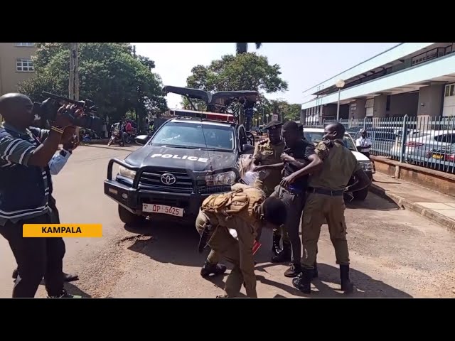 ⁣“Stop EACOP campaign” - Two youth arrested protesting near Europe Union head offices in Kampala