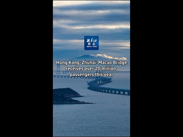 ⁣Xinhua News | Hong Kong-Zhuhai-Macao Bridge receives over 20 million passengers this year